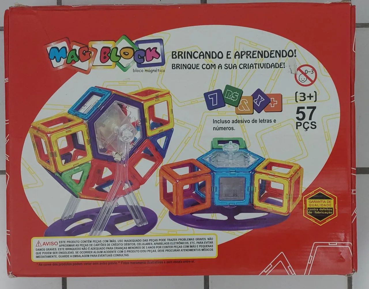 Bloco de montar Magnético  inteligente 