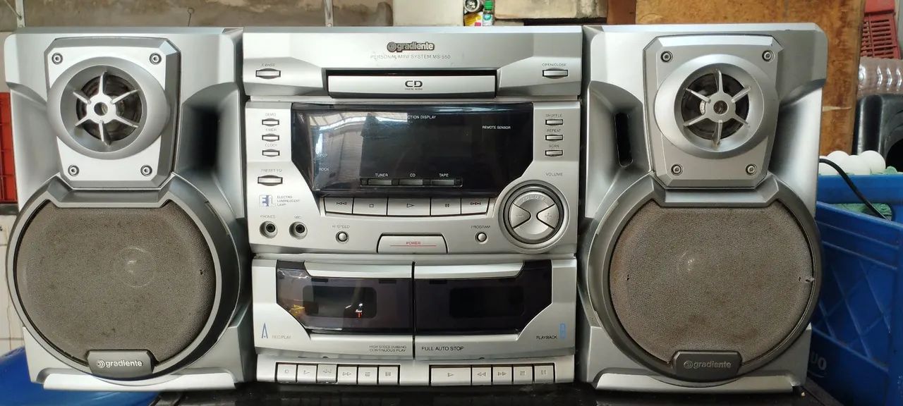 Som Gradiente MS-550 - CD, Rádio e Cassete