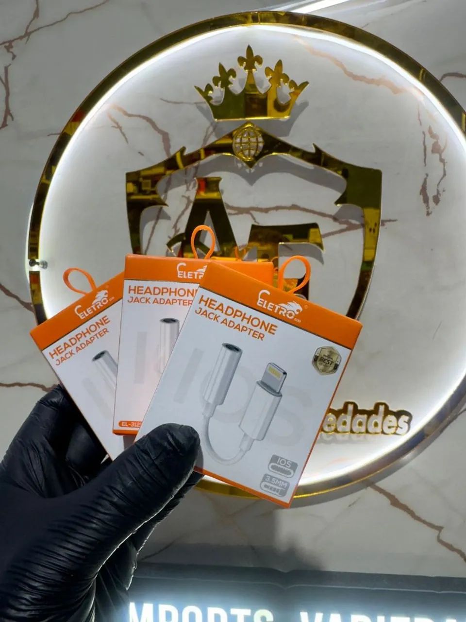 Adaptador Lightning para Fone de Ouvido Alpha Gold - Foto 3