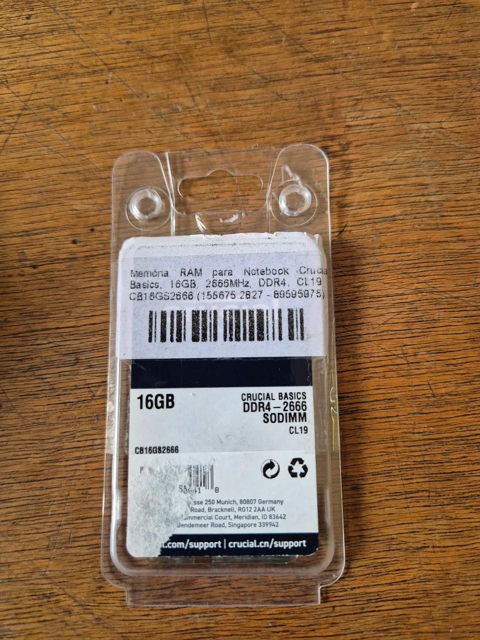 Crucial Basics DDR4 16GB Laptop RAM Memory64317904186625120