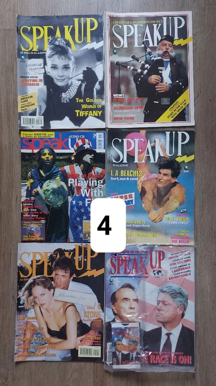 12 Revistas + 13 CDs de Inglês - R$20  