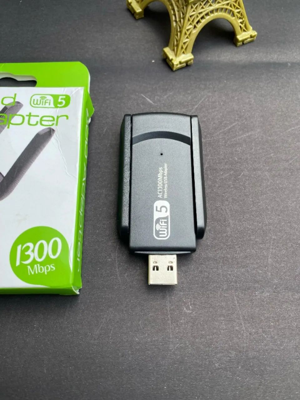 Adaptador Wi Fi Dual Band 2-4G E 5G USB 3.0 5GHz 1300Mbps 2 Antena - Foto 3