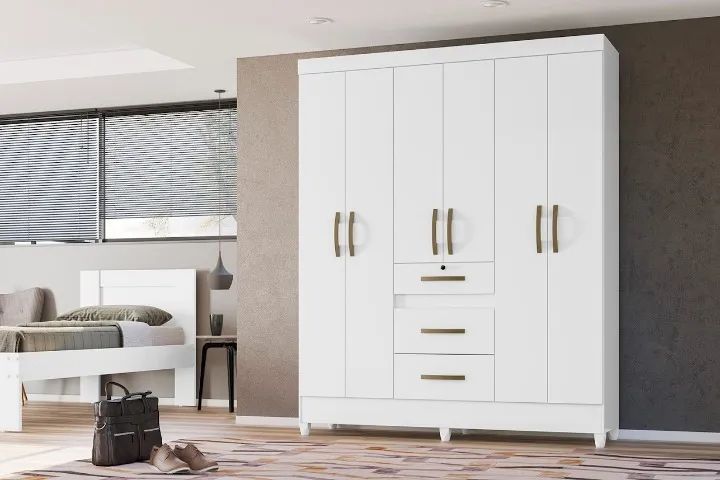 Guarda Roupa Itatiba Moval Branco - Entrega Rápida! 