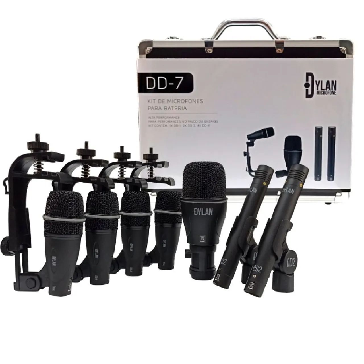 Kit de Microfones para Bateria Dylan DD-7