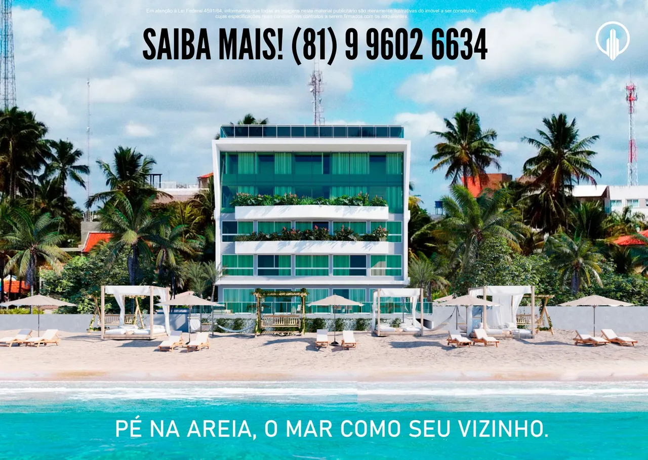 Flats em frente as piscinas naturais de Porto de Galinhas