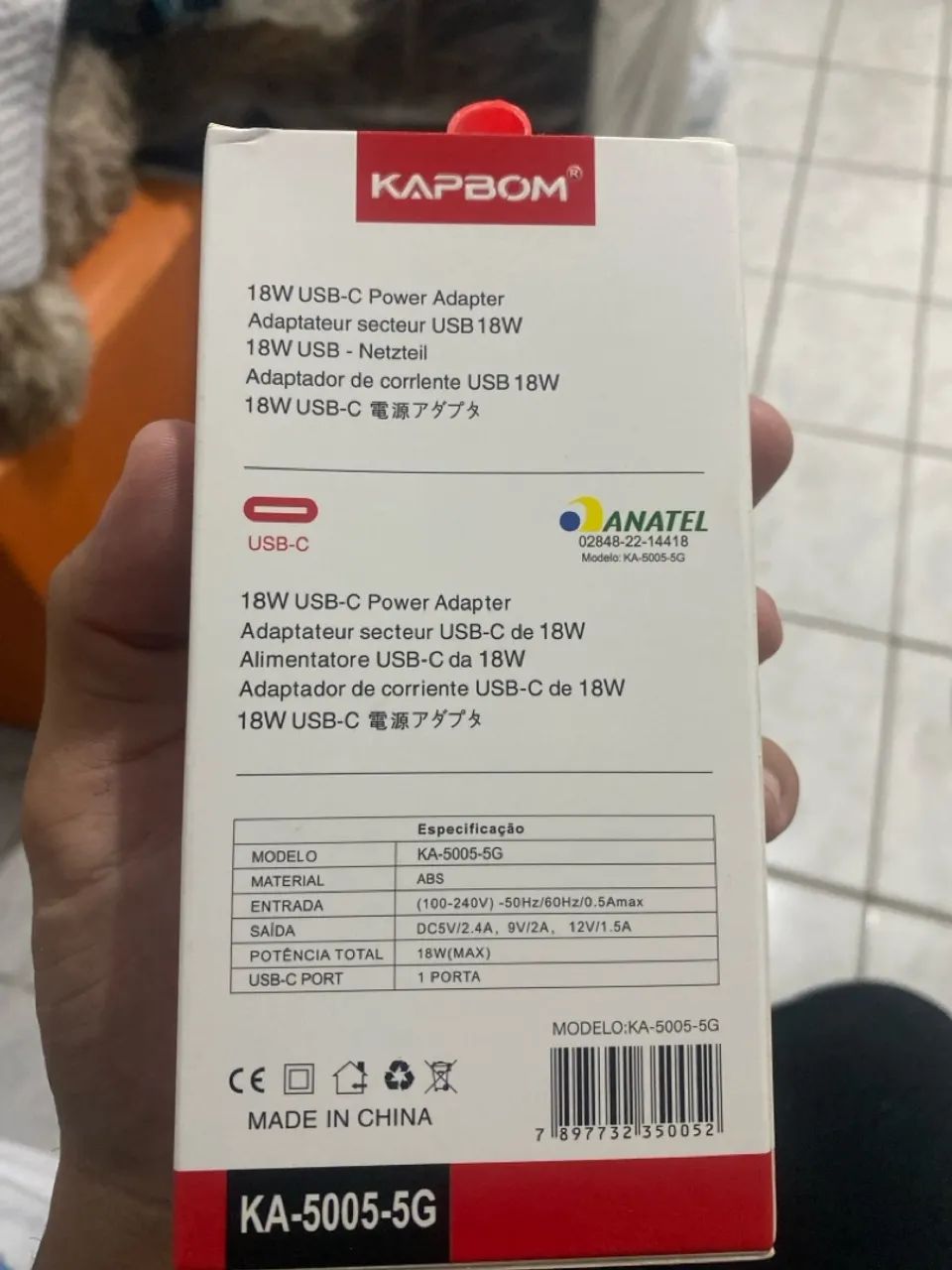 Carregador IPhone USB-C 18w turbo Completo Kapbum - Foto 2