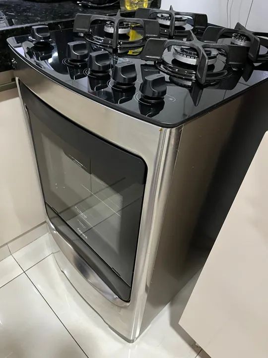 Fogão 4 Bocas inox e vidro cônsul  - Foto 3