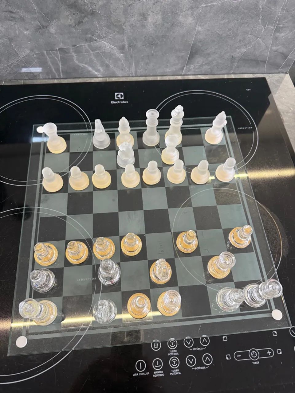 Jogo de Xadrez de Vidro Elegante - Foto 5