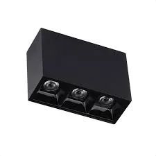 Spot Led Luz Pontual Sobrepor 6W 3000K Preto