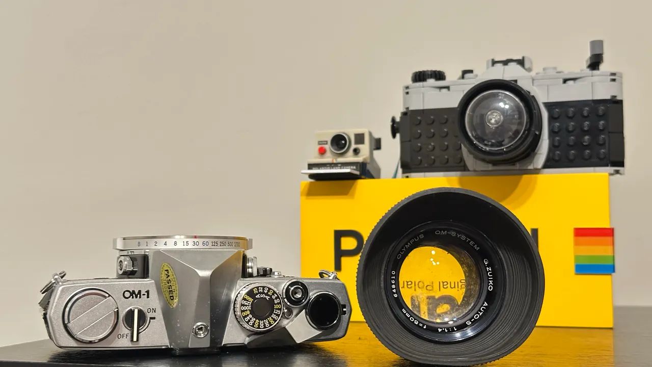 Olympus OM-1 + Lente Olympus 50mm/1.4 - Câmeras e Filmadoras