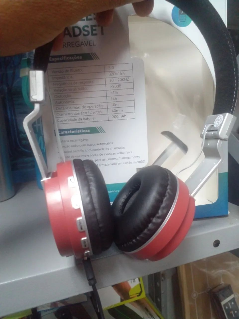 Fone  com rádio blutoo usb  - Foto 5