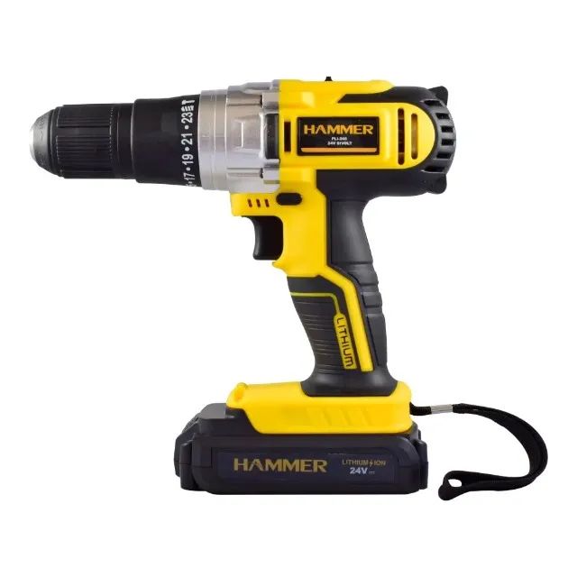 Parafusadeira 24v Bateria de Lítio Bivolt Hammer - Foto 3