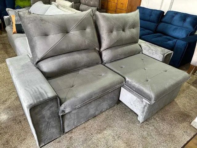Sofá Genova Retrátil e Reclinável 2,25m -(ENTREGAMOS EM ATÉ 24 HORAS) - Foto 2