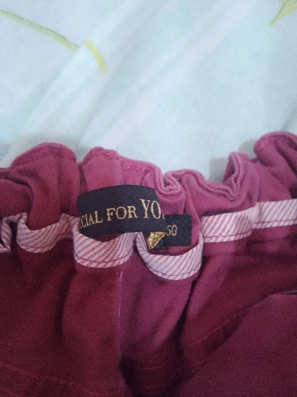 Calça Jeans grená.  46/48.  Elastano - Foto 5