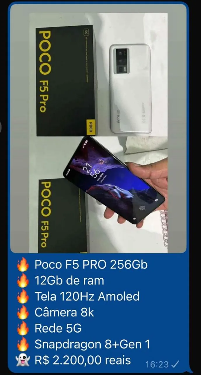 POCO F5 PRO (ACEITO TROCA)