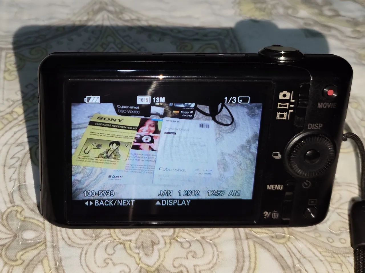Câmera Digital Sony Cyber-shot dsc wx100 18.2 megapixel - Foto 5
