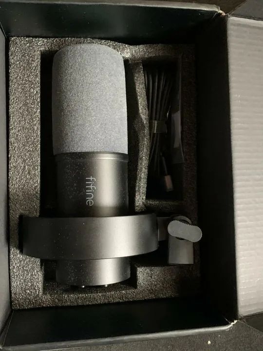 Microfone Fifine Condensador USB para Streaming e Gravação