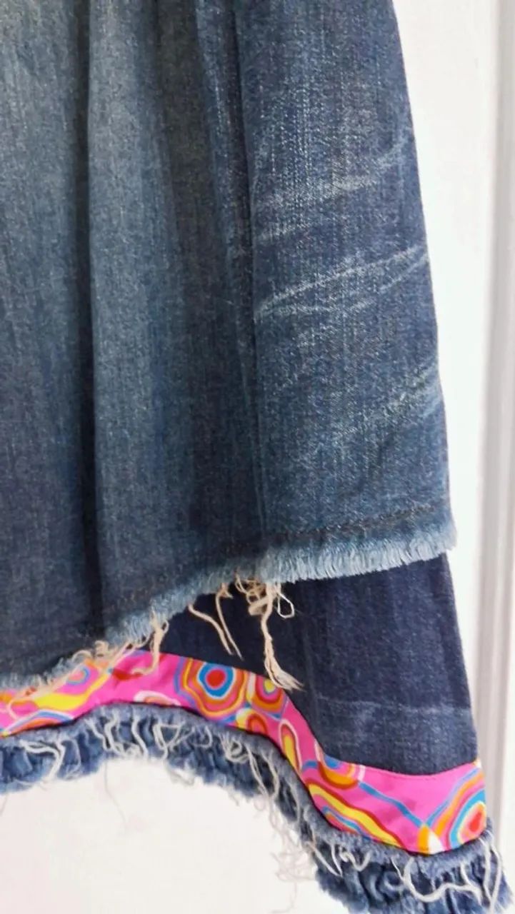  Saia jeans Opera Rock tam P - Foto 3