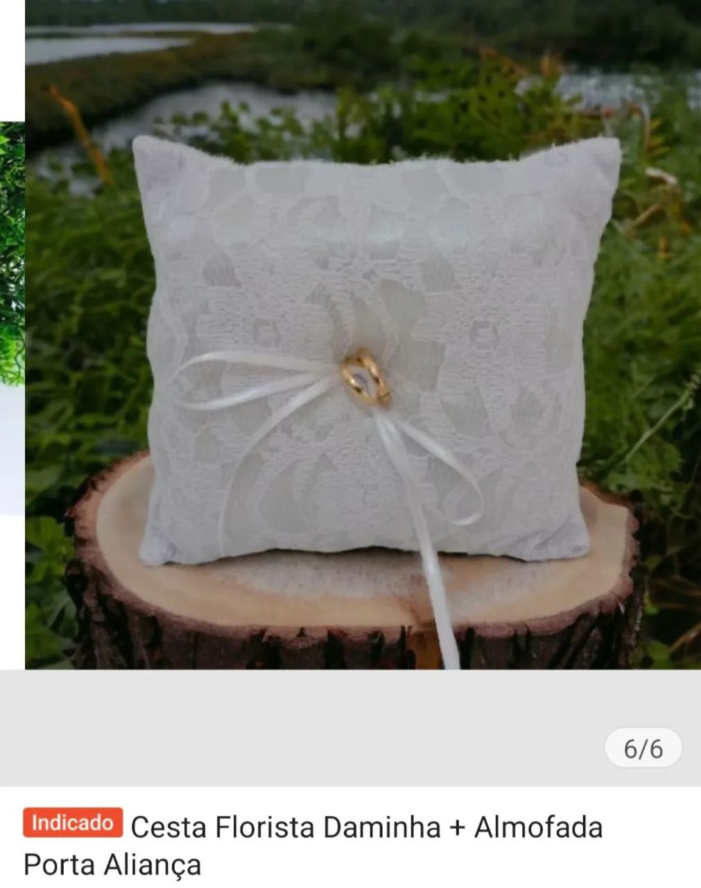 Cesta para Alianças - Casamento - Foto 2