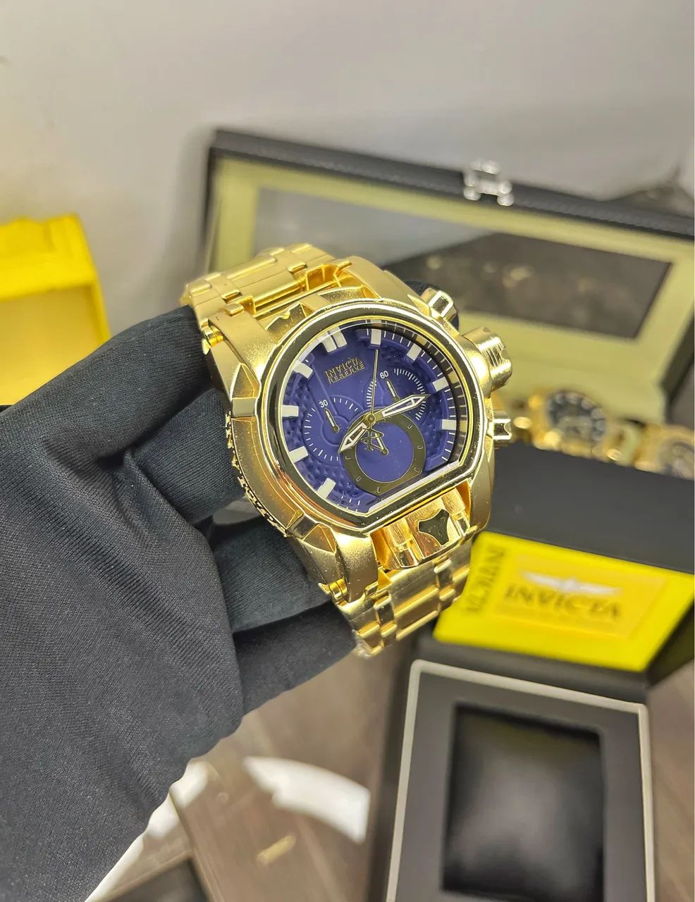 Relógio Invicta Zeus dourado - Foto 3