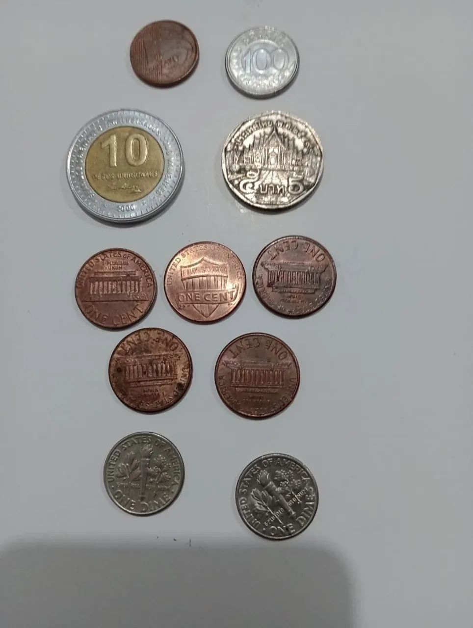 Lote de 11 moedas antigas  - Foto 2