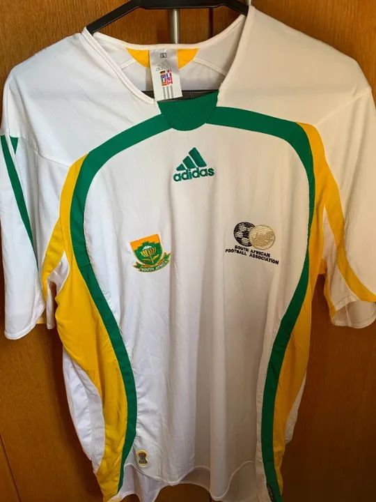 Camisa Seleção de Futebol da África do Sul 2006/2007 Branca (Usada - G/L) - Foto 2