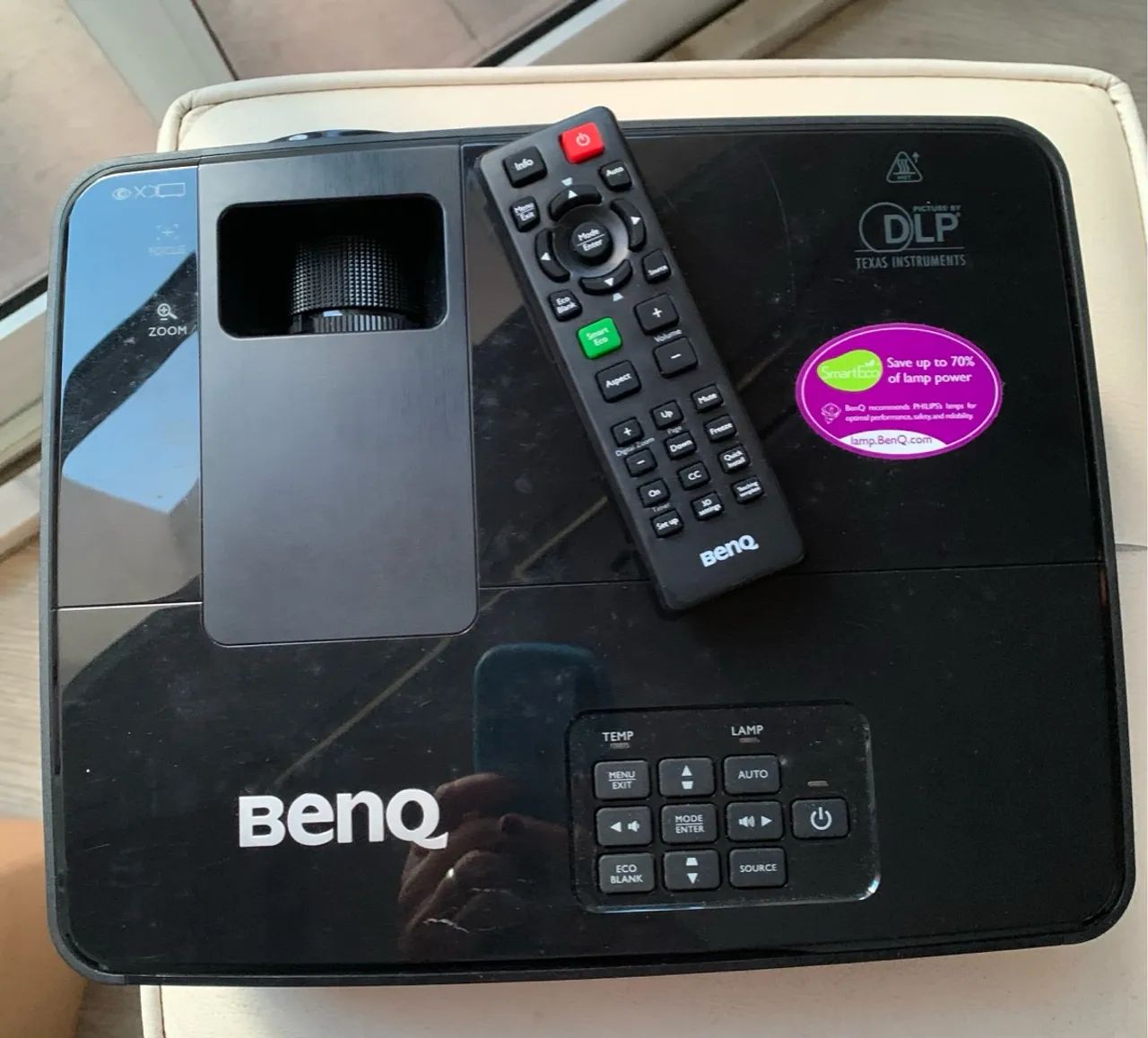 Projetor BenQ MS504 272h uso de lâmpada 