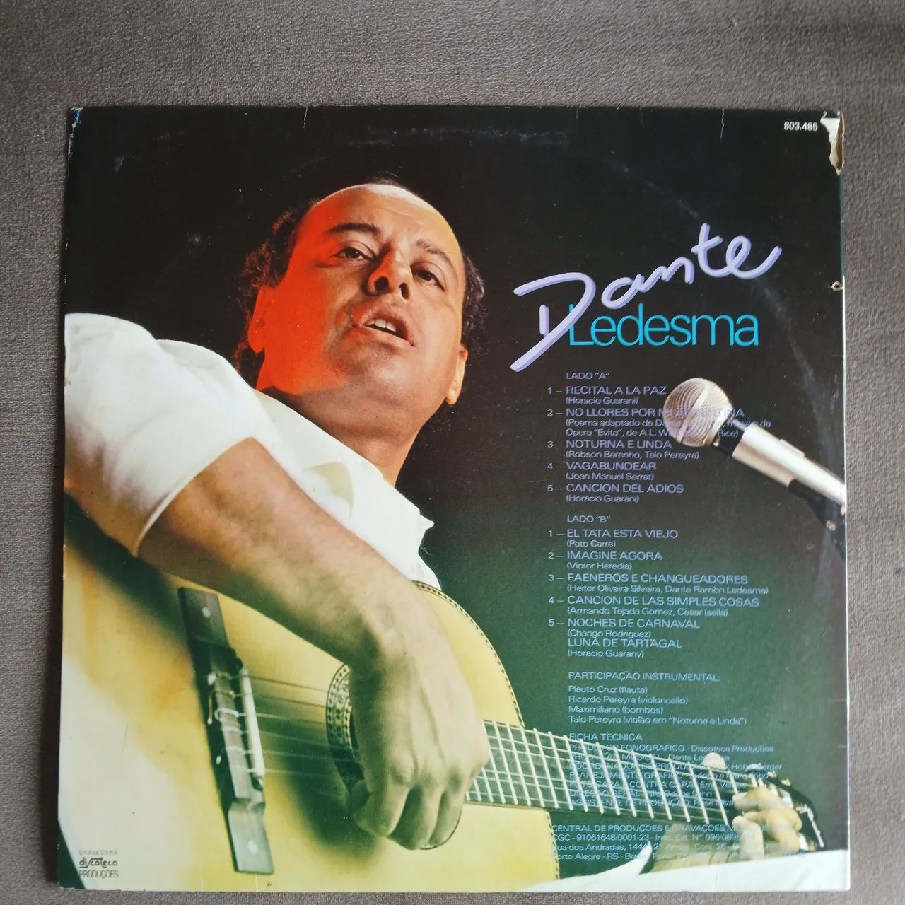 Dante Ledesma - Ao Vivo - Disco de Vinil - Foto 2