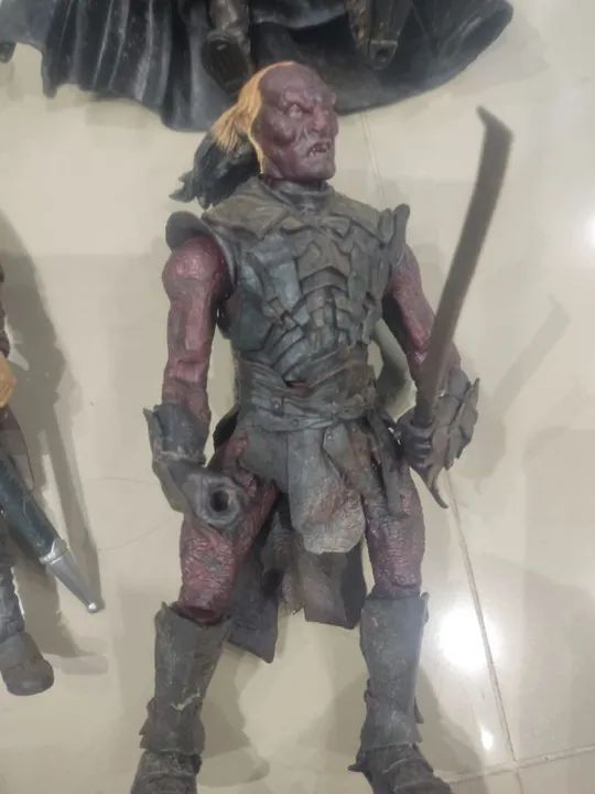 5 Action Figures do Senhor dos anéis.