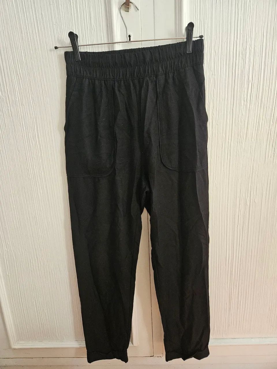 Calça preta de viscose  - Foto 3