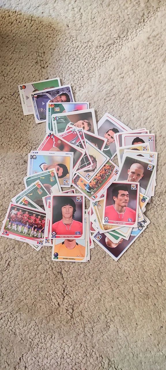 Lote figurinhas Copa do Mundo 2010