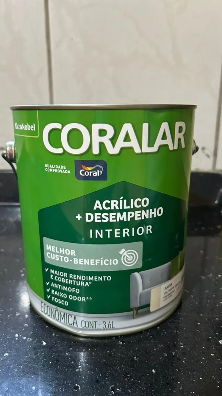 Tinta Coral e Selador - NOVOS e LACRADOS 