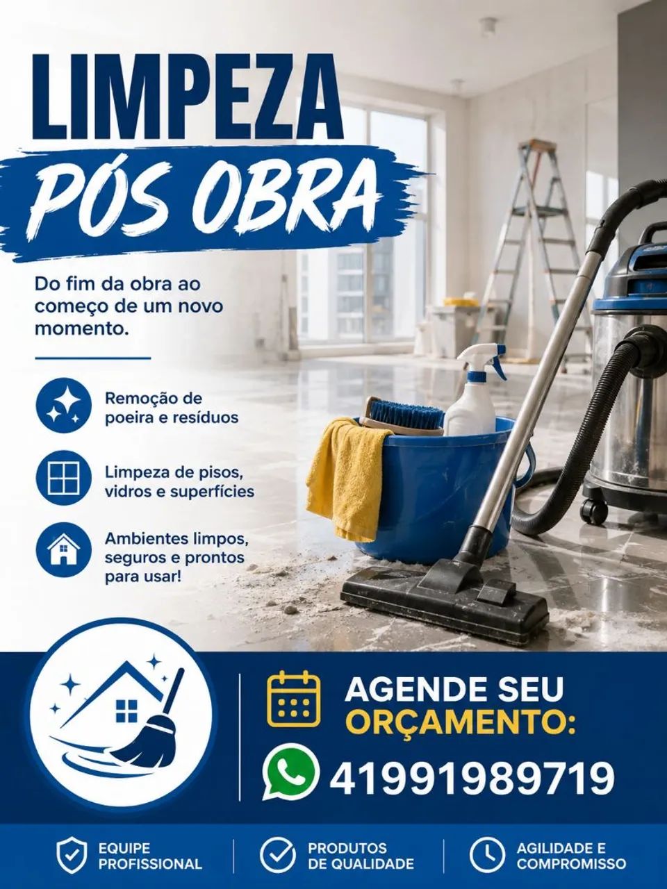 Limpeza pós obra 