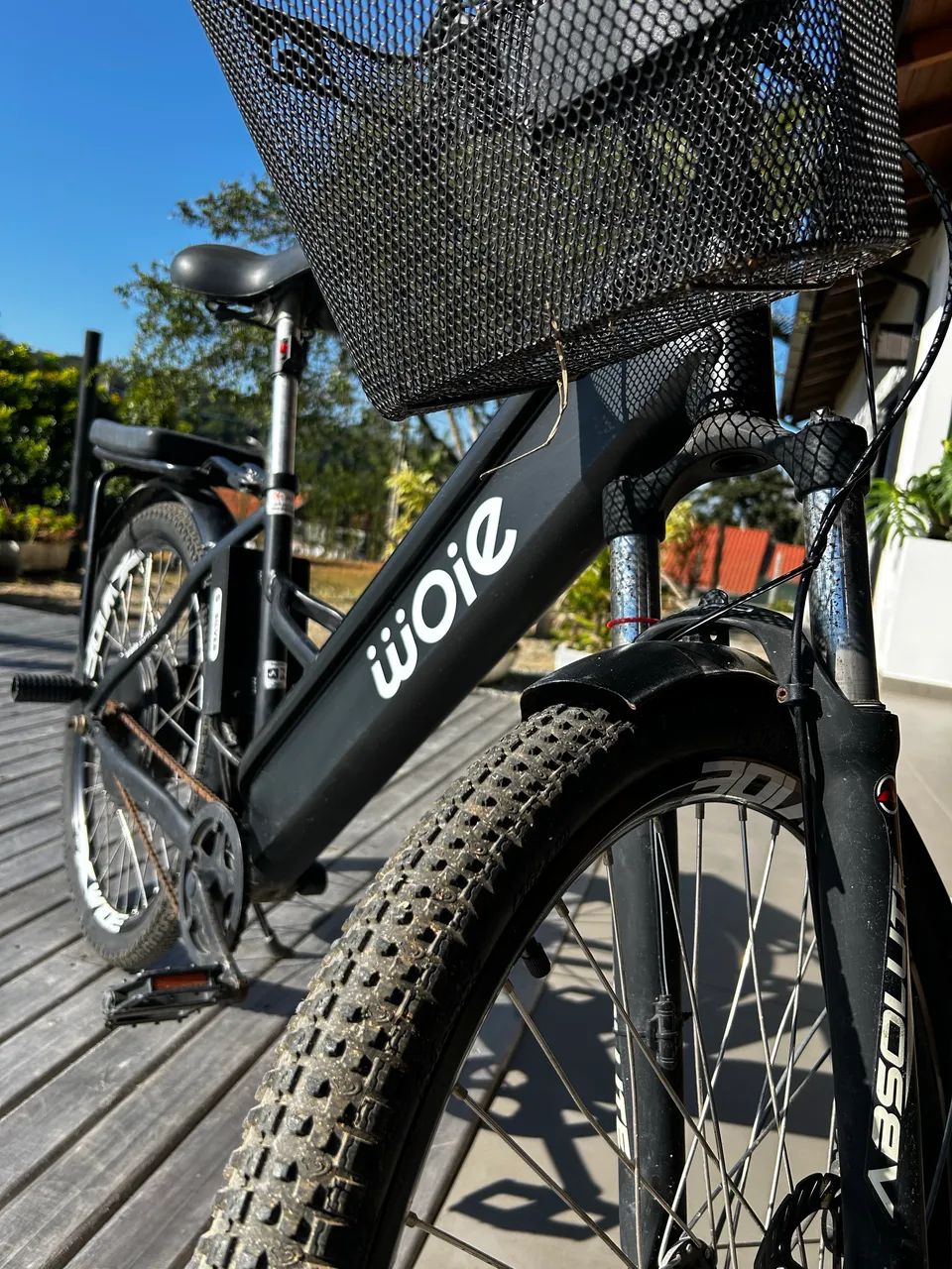 Bicicleta Elétrica Woie Silver Preta