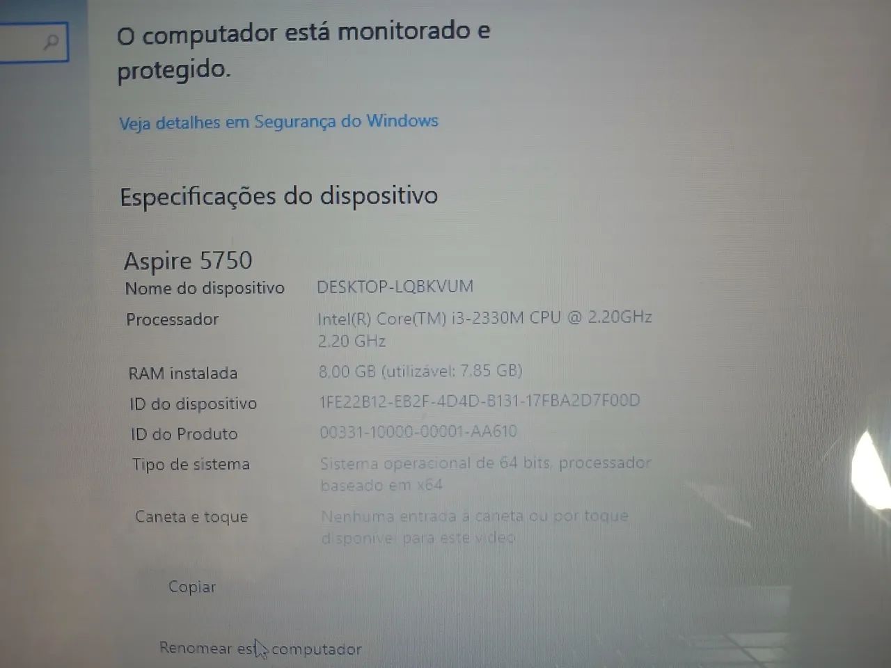 Notebook Acer E1-571 Intel Core I3 8GB RAM Funcionando com detalhes  - Foto 2