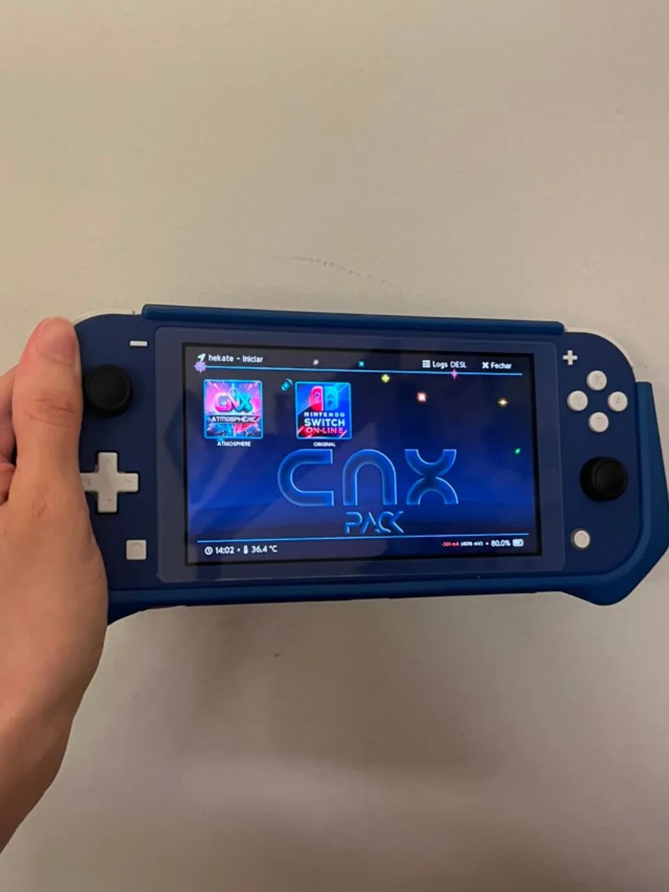 Nintendo Switch Lite Azul Desbloqueado 128gb - Foto 3