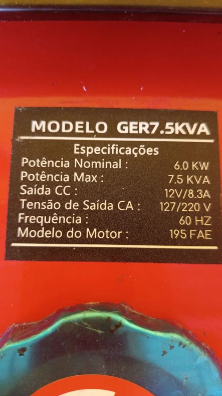 Grupo motor gerador de7.5Kva - Foto 3