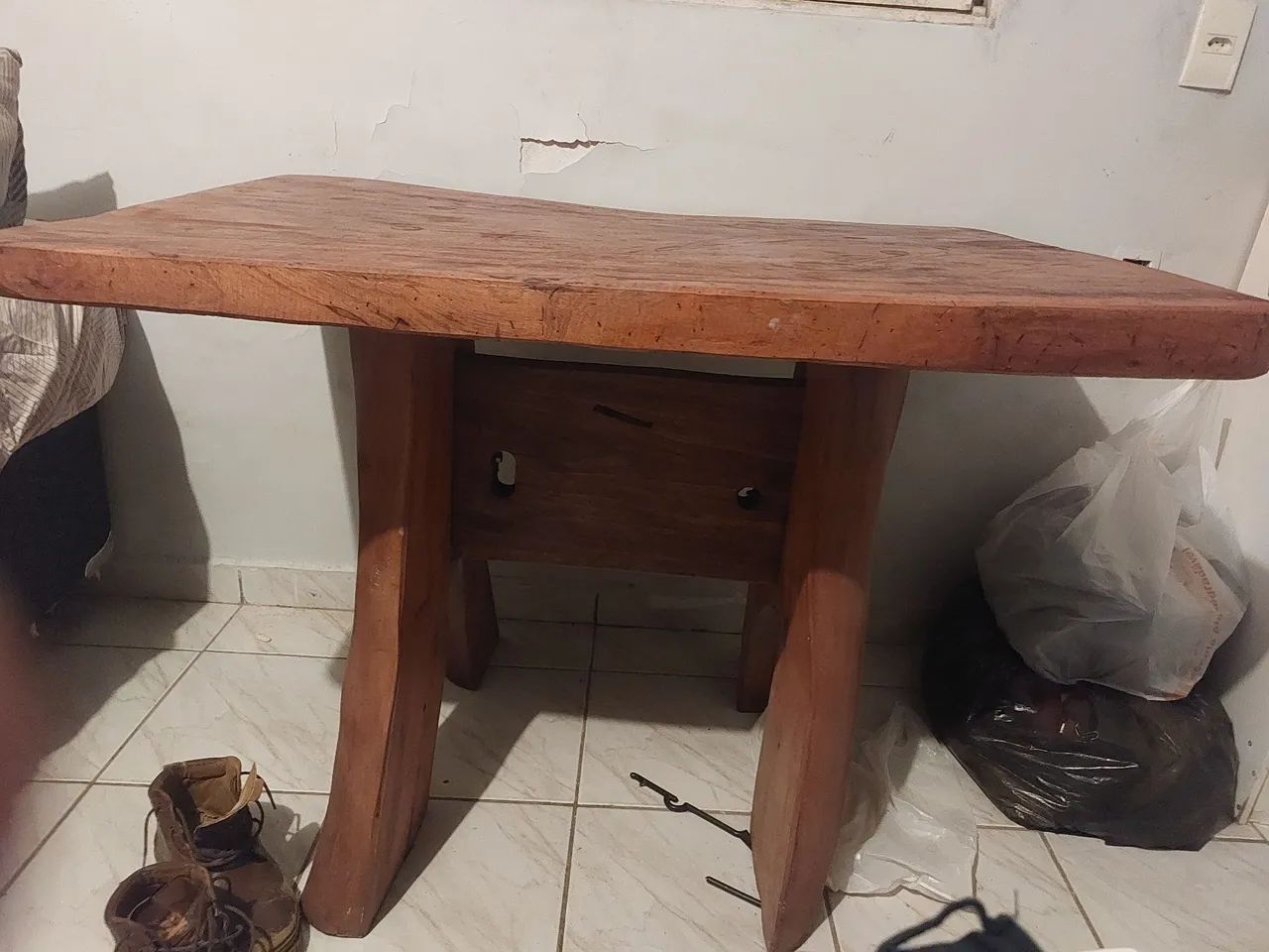Mesa de madeira pura rustica  - Foto 4