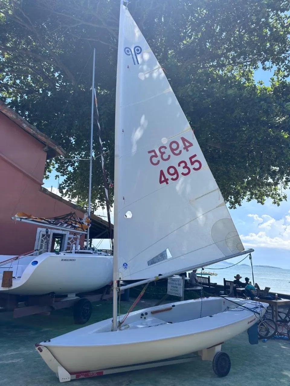 Dingue Holos preparado para regata 