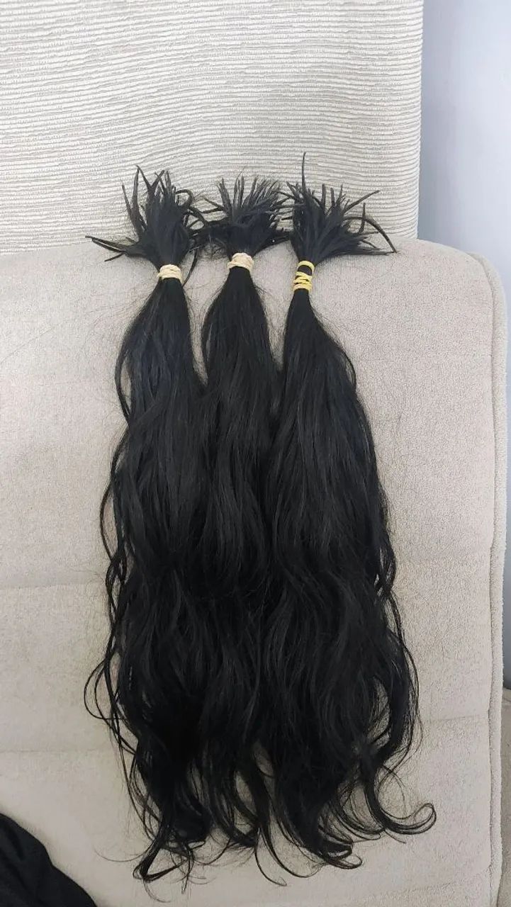 Cabelo humano 60cm 140gr - Foto 3