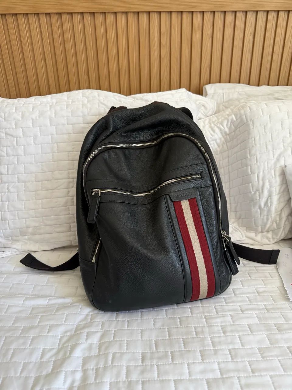 Mochila Bally em couro nobre - Foto 5