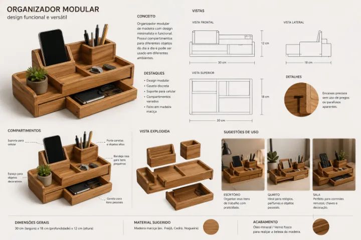 Organizador modular