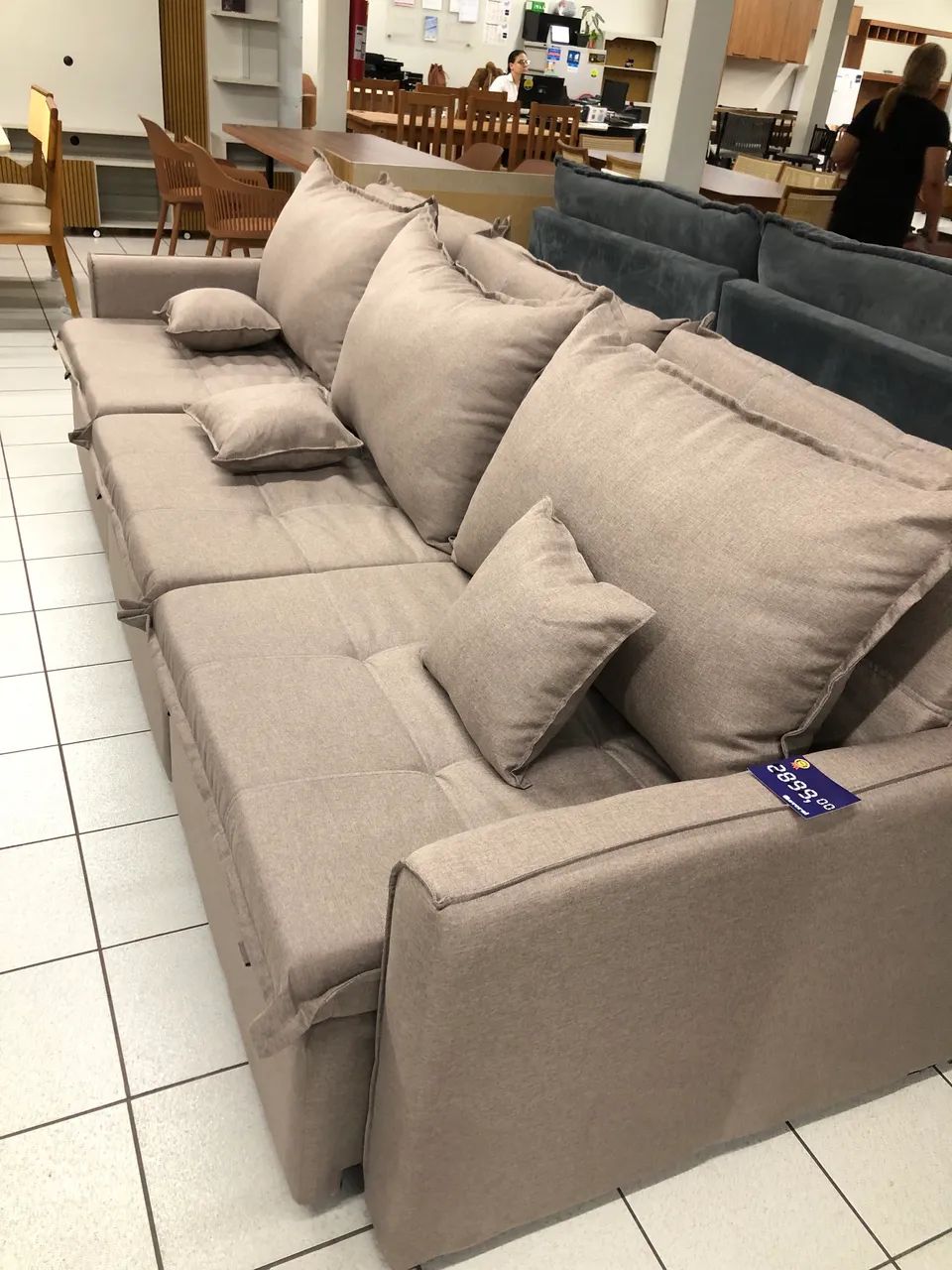 Sofa retratil 2,90 NOVO linho