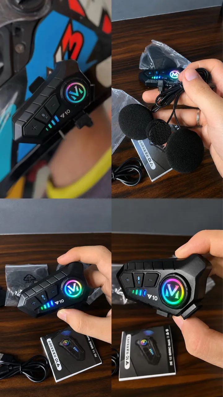Fone de ouvido Bluetooth para capacete 