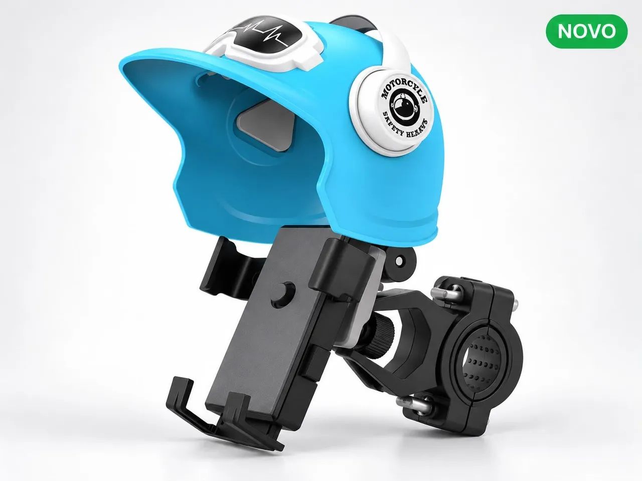 Suporte de Celular Com Capacete Para Moto