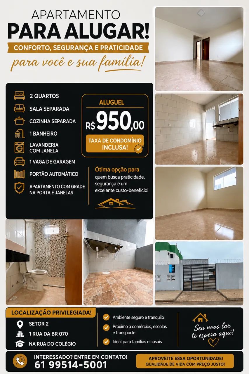 Alugo apartamento no setor 02 - Foto 2