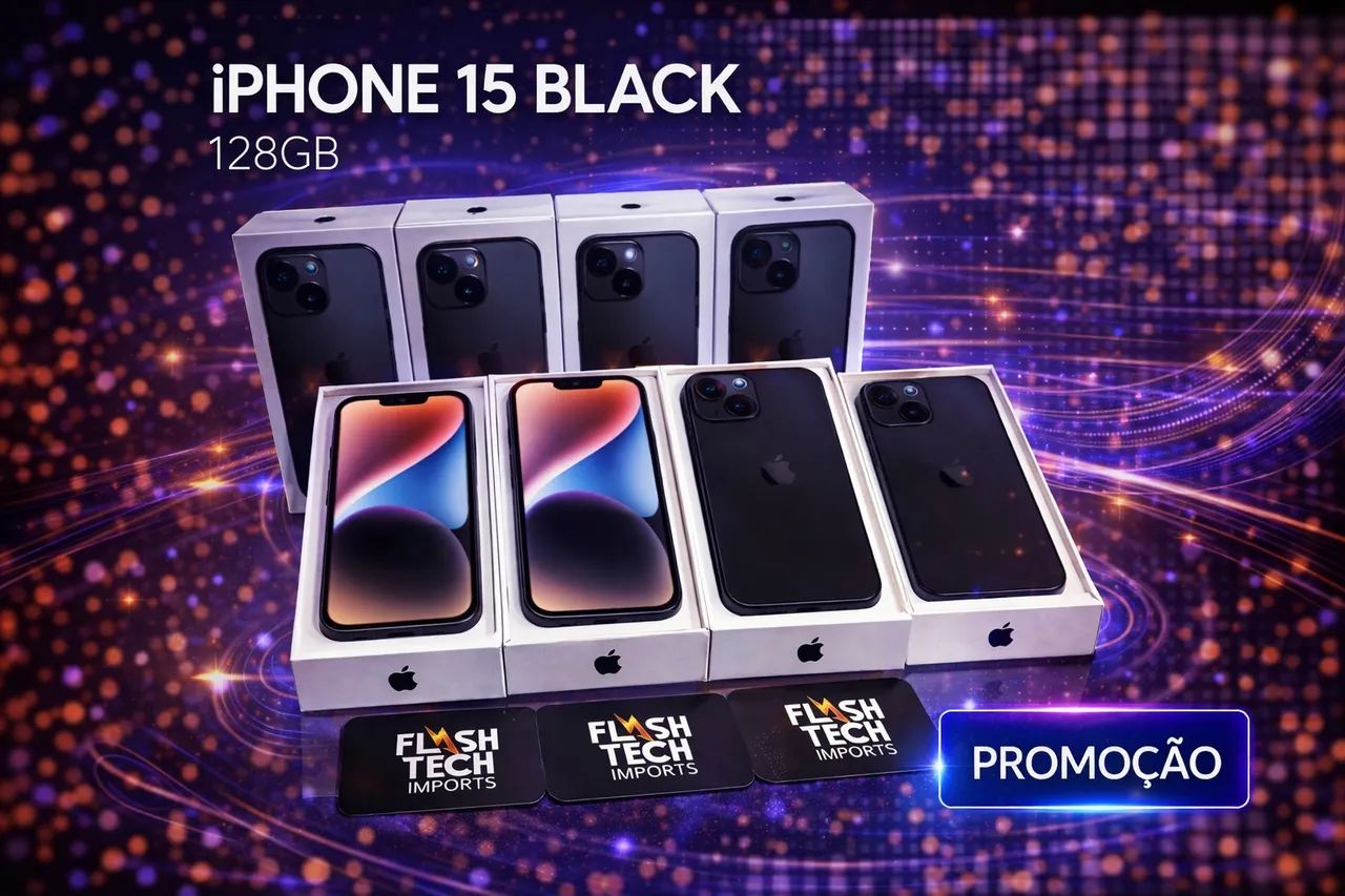 iphone 15 black 128gb Open box 