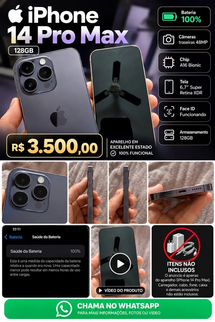 iPhone 14ProMax - Celulares e Smartphones - Alto Alegre, Rio