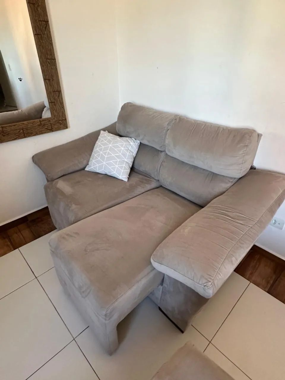 sofá retrátil 2 lugares