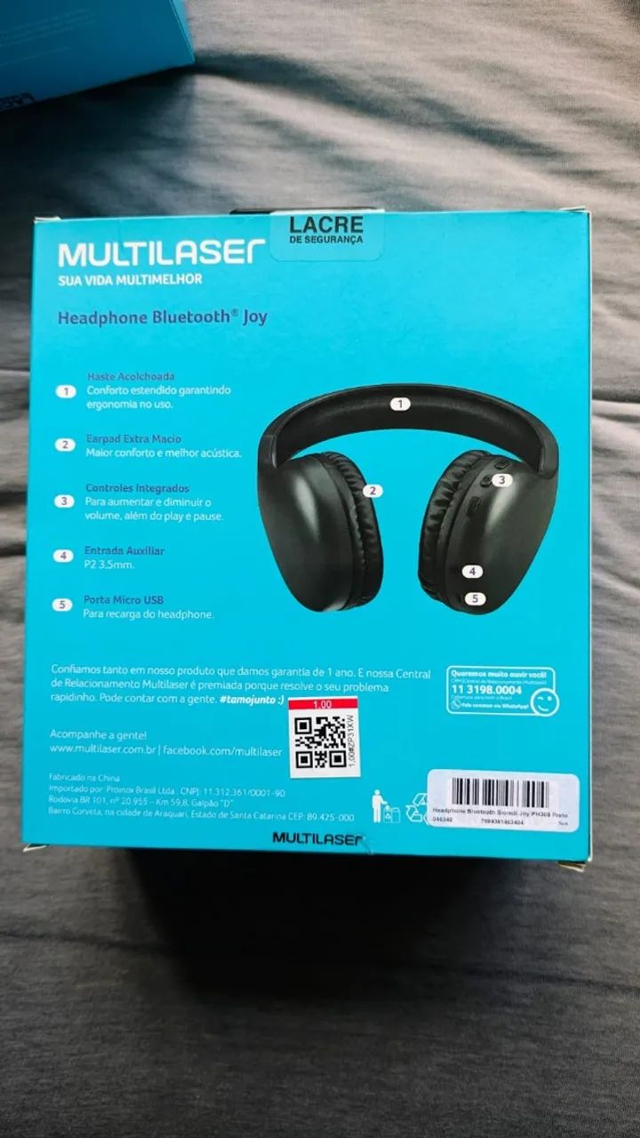 Headphone Bluetooth Joy PH308 Multilaser - Foto 2
